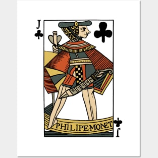 Character of Playing Card Jack of Clubs Posters and Art